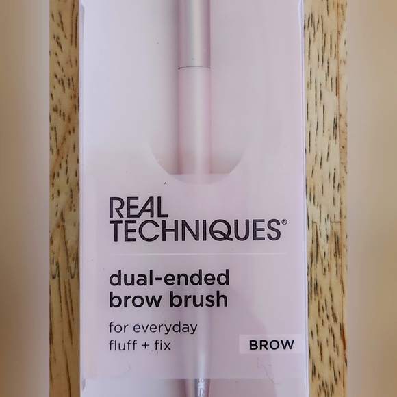 🪷5/$25! REAL TECHIQUES Dual-Ended Brow Brush New - Picture 3 of 11